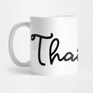Thailand - black Mug